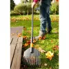 QuikFit leaf rake, klein black/orange, 22cm