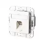 METZ CONNECT BTR E-DAT C6 8(8) UPk - Connection Socket, Flush-Mount - RJ-45 - Pure White, RAL 9010 - 1 Connector (1307371102-I)