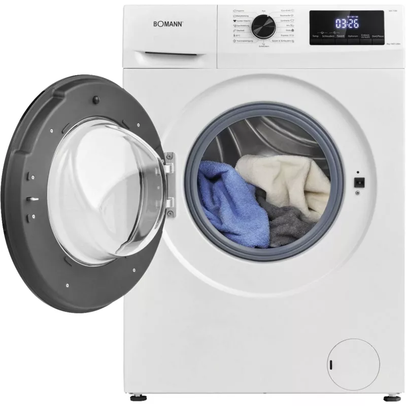 Front-load washing machine BOMANN WA7175 — 7 kg, 1400 RPM, A energy, white