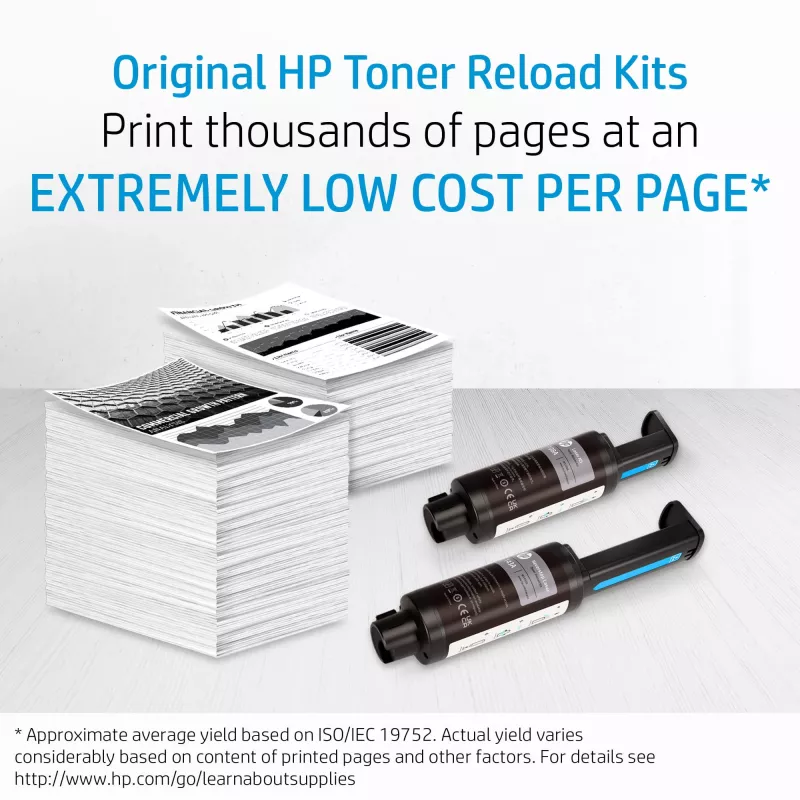 HP Original 103AD Neverstop Black Toner Refill Kit , Two Toner Cartridge Set