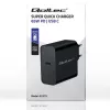 Charger QOLTEC Super Quick PD 65W USB‑C Power Delivery 5–20V, 1x USB‑C, USB PD 3.0, Type C plug, 65 W