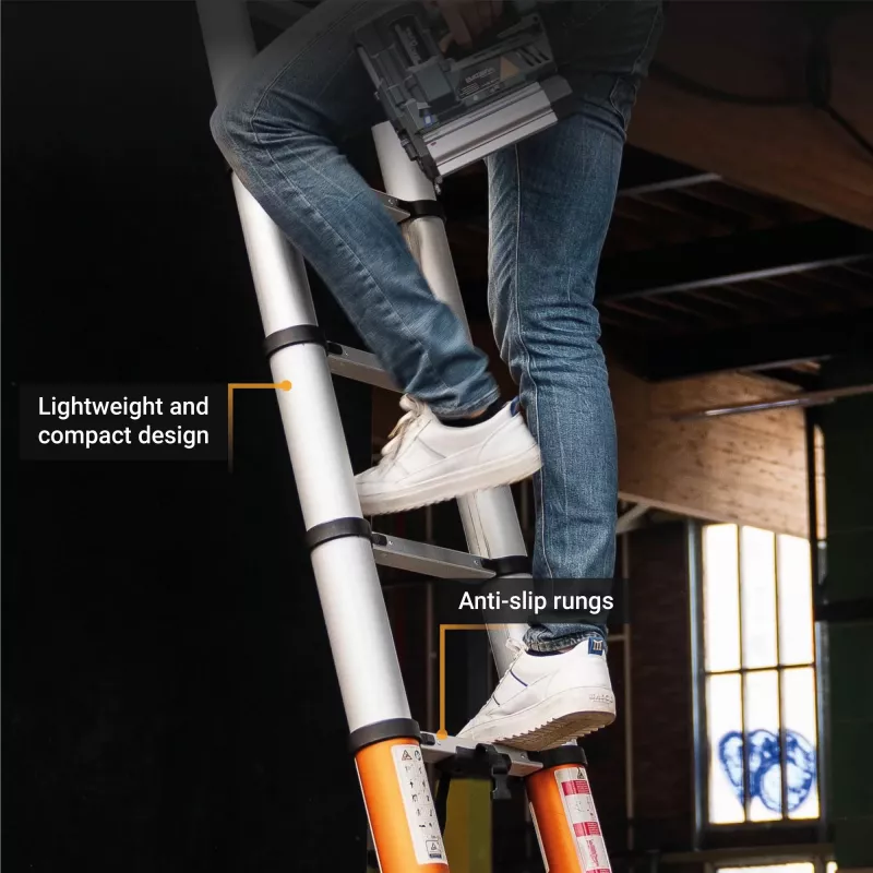Telescopic ladder Batavia B.V. Giraffe AIR 3.81 m, compact extendable aluminium ladder