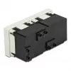 Wall Socket Outlet DELOCK 81423 — CEE 7/3, 16 A, 250 V, White, ABS/PC, 45×90 mm