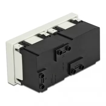 Wall Socket Outlet DELOCK 81423 — CEE 7/3, 16 A, 250 V, White, ABS/PC, 45×90 mm