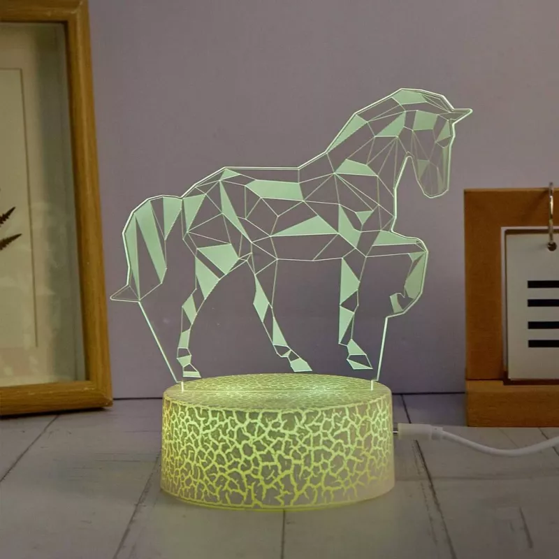 Manta SNL116RGB RGB 3D horse decorative LED lamp