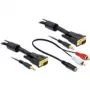 Video Cable Adapter DeLOCK 84453 3m VGA D-Sub + 3.5mm Black