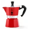 Manual Moka pot BIALETTI 4941 Red — aluminium Turkish-style stovetop coffee maker, 0.05 L