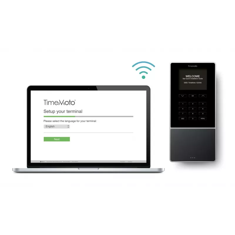 Time attendance terminal Safescan TM-616 Black — 2.8 inch TFT, Dual-core 1 GHz, Proximity card, Ethernet LAN, Wall mount