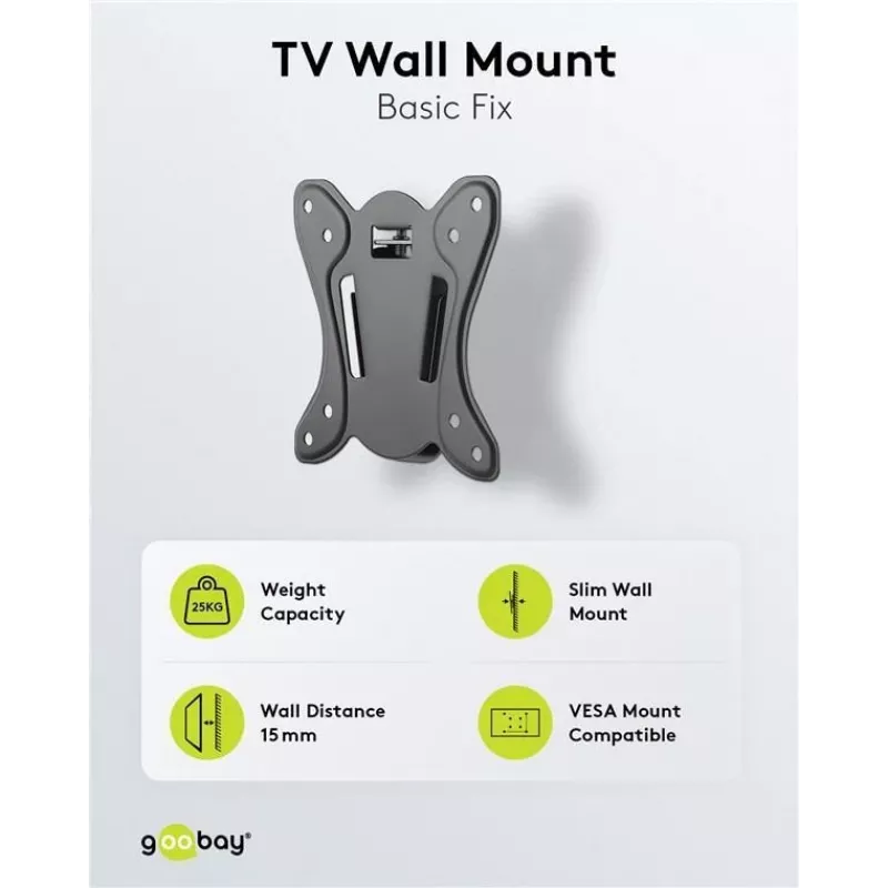 Goobay TV-Wall Mount Basic Fix (Size S) (58523)