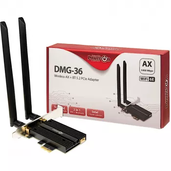 Internal WLAN Bluetooth Card Inter-Tech DMG-36 5400 Mbit/s Wi-Fi 6