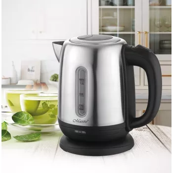 Electric kettle Maestro MR-027 1.2 L 1630 W stainless steel, anti-calc filter, water level indicator