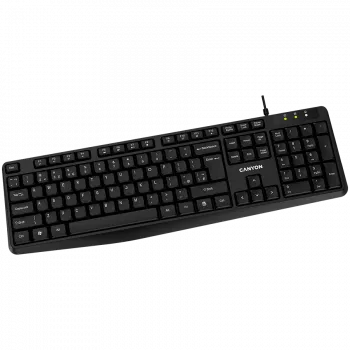 Wired Keyboard CANYON KB-1 UK layout Black