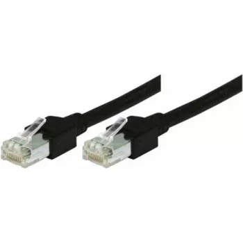 Tecline - Patch-Cable - RJ-45 (M) to RJ-45 (M) - 1.5 m - S/UTP - CAT 5e - Snagless - Black (719015S)