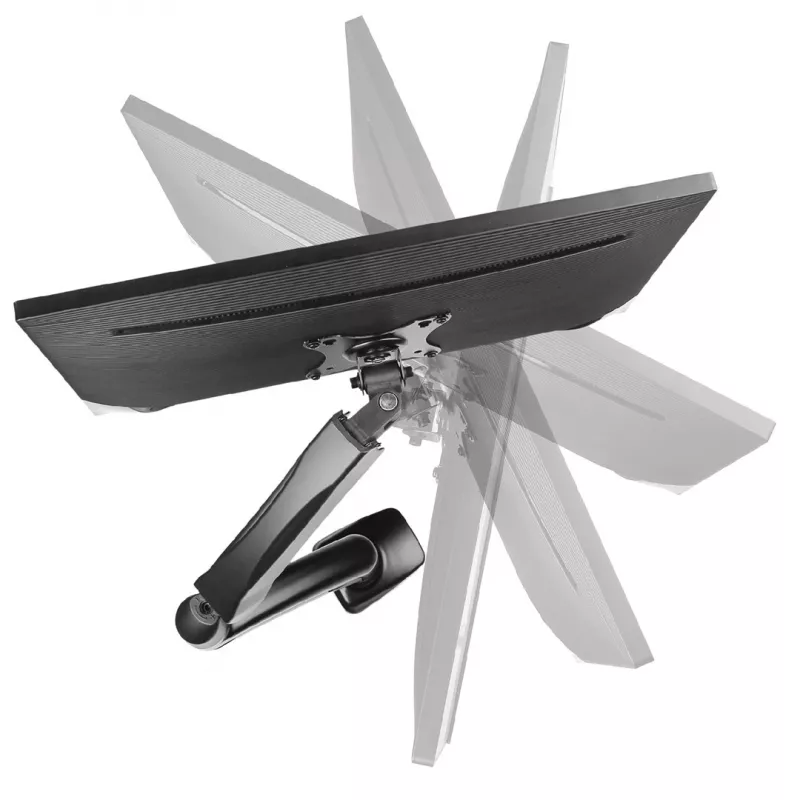 Monitor mount MONTIS MT014 for 1 display, desk mount, gas-spring height adjustment, for screens up to 81.3 cm (32 inch), max load 8 kg, black