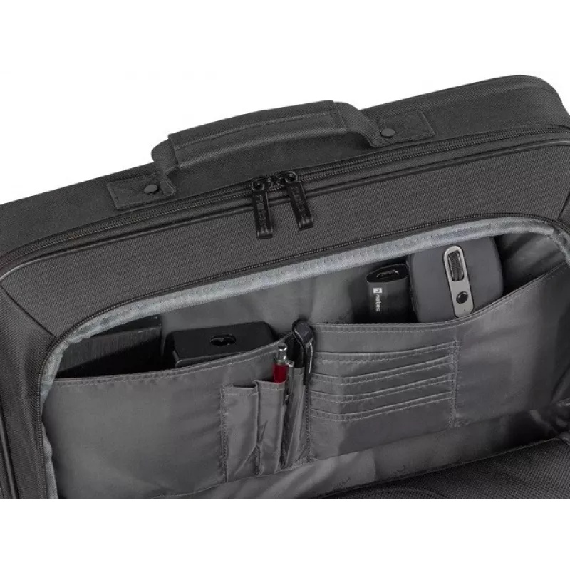 Briefcase NATEC Boxer Lite 39.6 cm (15.6 inch) – polyester, 2 compartments, shoulder strap, 410×305×65 mm, 750 g