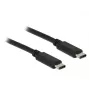 USB Cable DeLOCK 0.5m USB 2.0 USB C Black