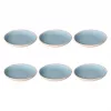Soup plates Rose&Tulipani Concerto Fuse Azzurro set of 6, 21 cm diameter