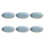 Soup plates Rose&Tulipani Concerto Fuse Azzurro set of 6, 21 cm diameter
