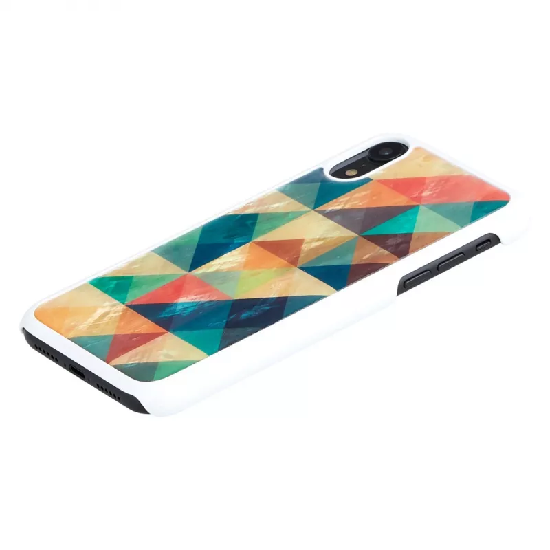 Smartphone case iKins for iPhone XR — Mosaic Black protective cover