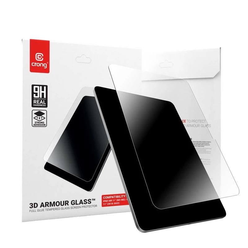 Tempered Glass Screen Protector Crong for iPad Air 11 (M3) — model CRG3DAGIPDA11