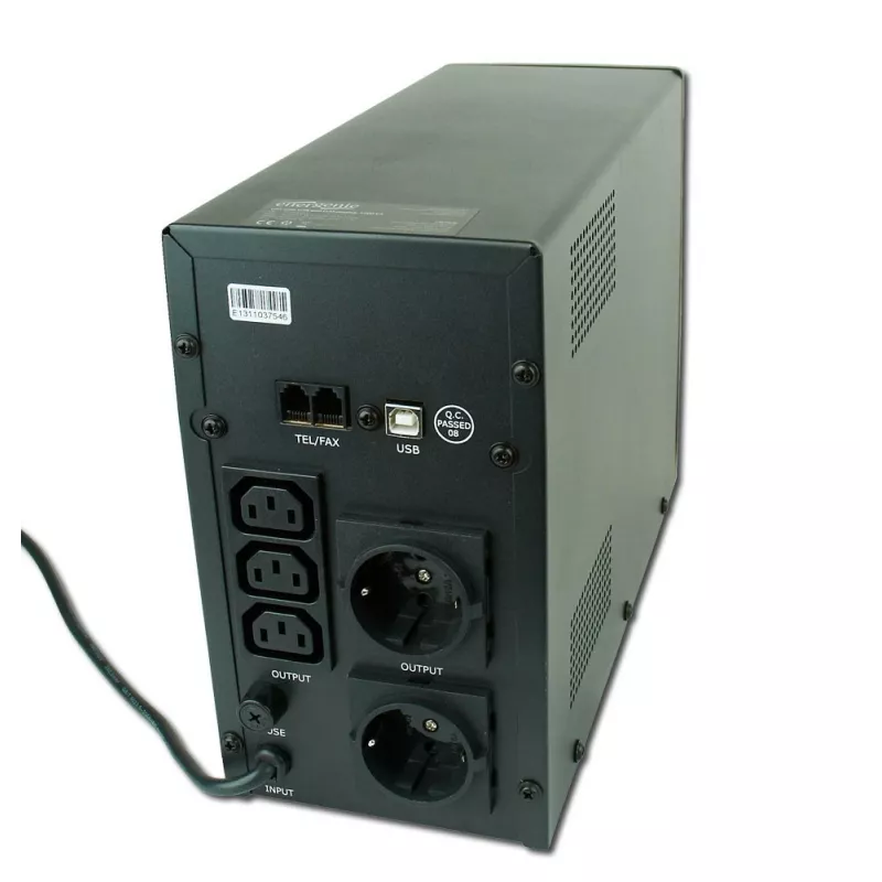 Gembird EG-UPS-033 uninterruptible power supply (UPS) Line-Interactive 1200 VA 720 W 3 AC outlet(s)
