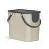 Rotho Albula 25 L rectangular storage/waste container, cappuccino, technopolymer, 25 L, 400×235×340 mm
