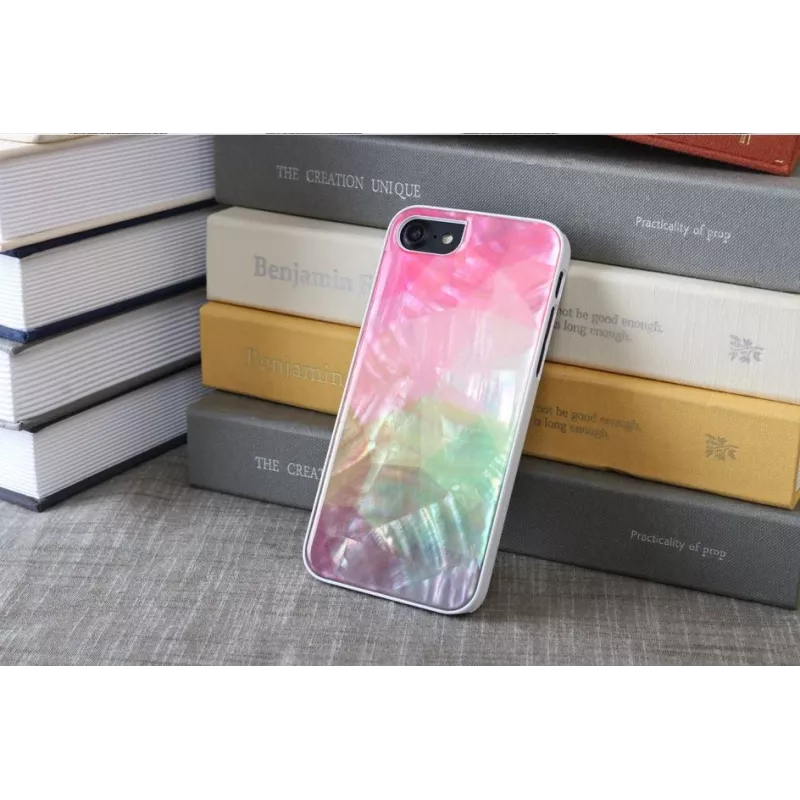 iKins protective phone case for Apple iPhone 8/7 – water flower pattern, white