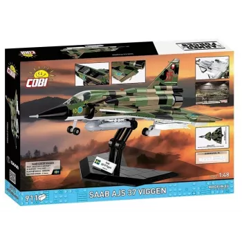 Construction set Cobi Blocks Saab AJS 3 Viggen 911 pcs. model kit, 911 pieces