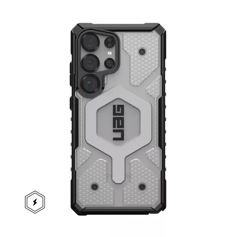 Urban Armor Gear Pathfinder Clear mobile phone case 17.3 cm (6.8) Cover Black, Silver