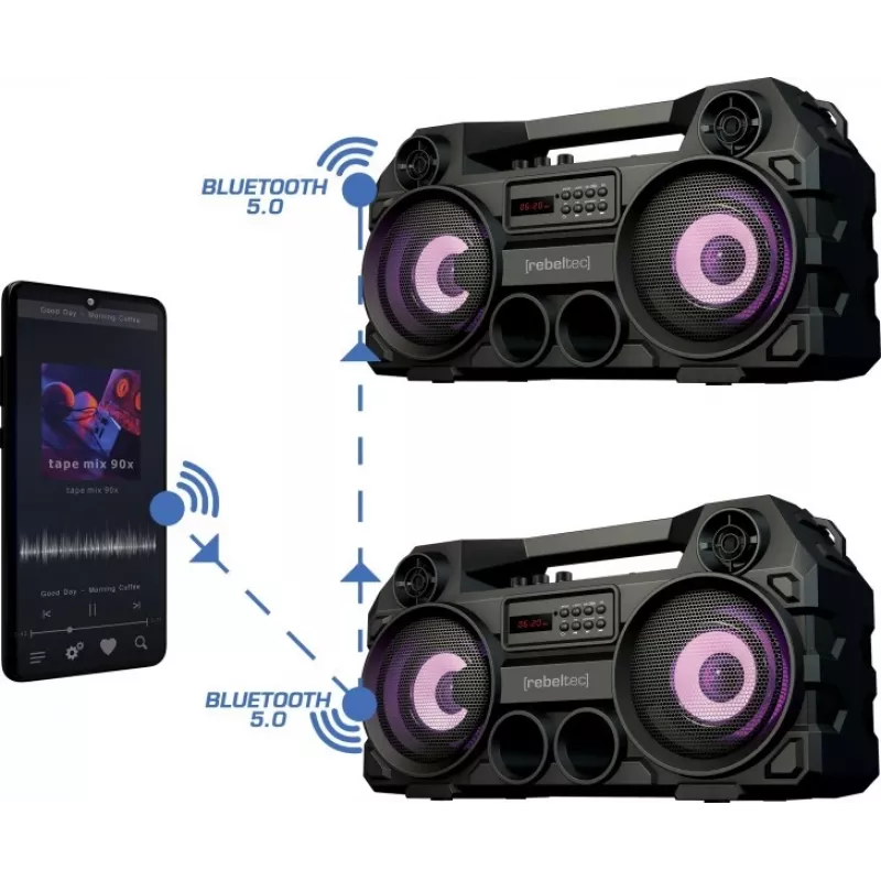 Rebeltec Bluetooth Reproduktor SoundBOX 465 ierny