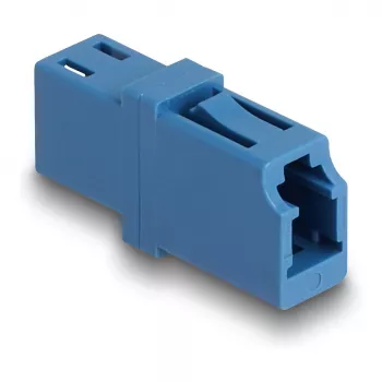 DeLOCK Optical Fiber Coupler LC Simplex female to LC Simplex female UPC blue