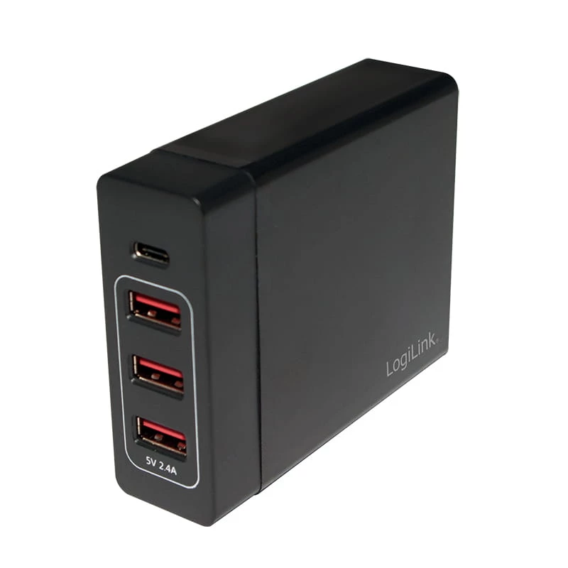 Indoor Charger LogiLink PA0122 Universal Black USB