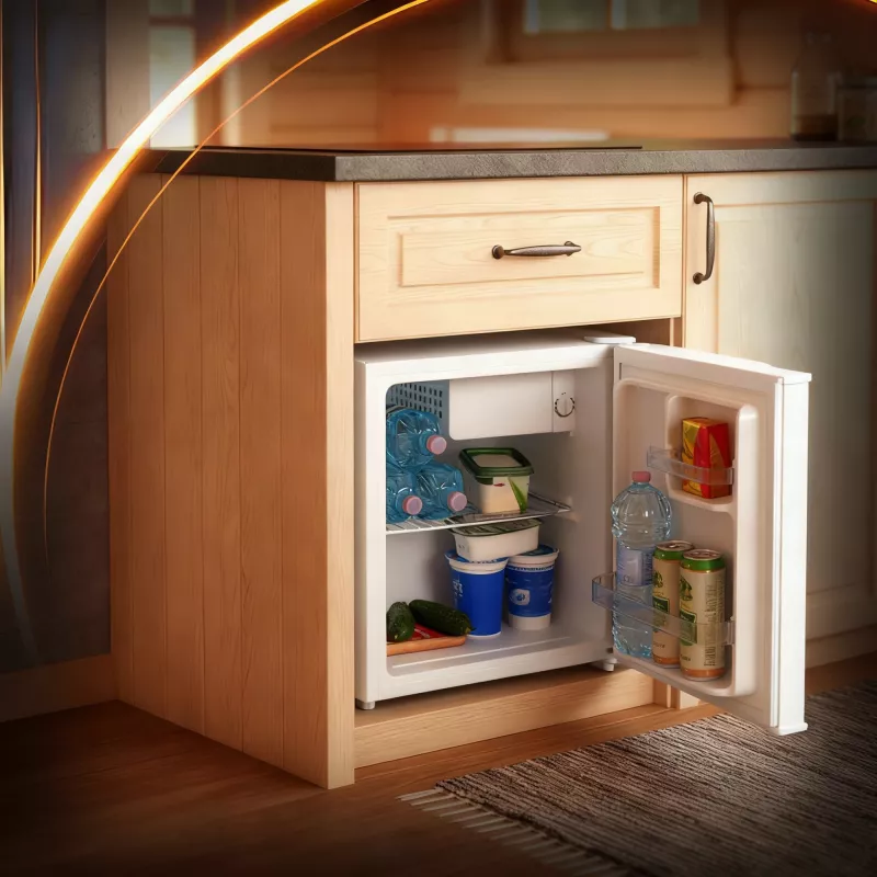 Adler Refrigerator | AD 8096 | Energy efficiency class E | Free standing | Larder | Height 51 cm | Fridge net capacity 45 L | 39 dB | White