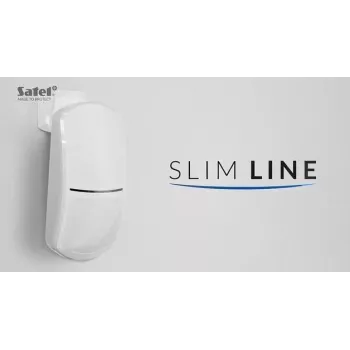 PIR motion detector SATEL SLIM-PIR-PET 5 — pet‑immune passive infrared detector, compact indoor model