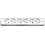 Kindermann Module Panel for 6 Plates - Socket Enclosure - Power Supply X 6 - Natural Aluminium (7449000306)