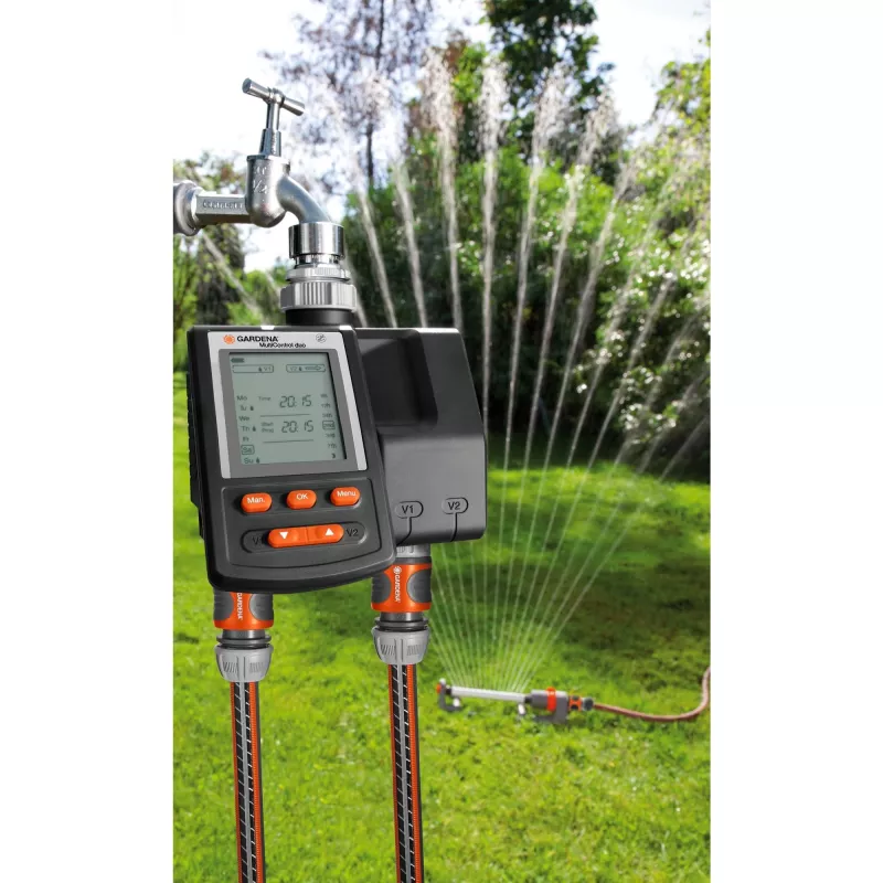 GARDENA 01874-20 Multi Control Duo Irrigation Programmable Sensor-