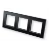 eQ-3 Homematic IP 162150A1 Glass Frame, 3-Gang, Black