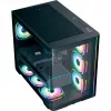 Tower PC Case AEROCOOL P500C EVO-G-BK-v1 with 2 Tempered Glass Panels, Black
