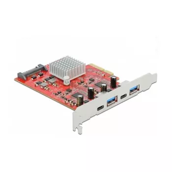 Expansion Card DeLOCK PCI Express x4 to USB 10 Gbps 2x Type-A 2x Type-C