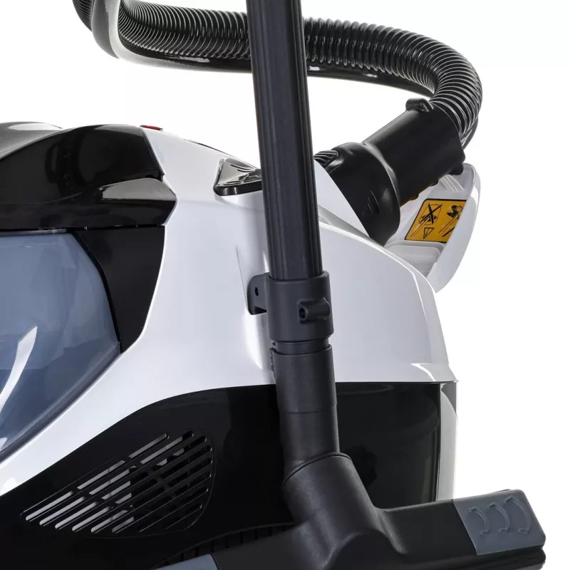 SV 7, cylinder steam cleaner, 0.5 l, black, gray, white, buttons, fixed, 50 cm