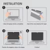 Qoltec Filtro Privacy GDPR per MacBook Air 13 6 Magnetico Protezione Occhi (13.60, 16 : 9), Pellicola Protettiva per Notebook