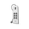 Power strip Belkin BSV604VF2M-V2 — 6 outlets, 2× USB-A, 2 m cable