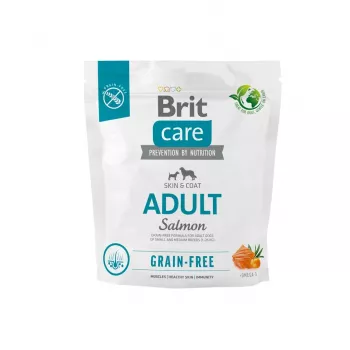 Dry dog food Brit BRIT Care Grain-free Adult Small & Medium Salmon 1 kg — protein 26%, fat 15%