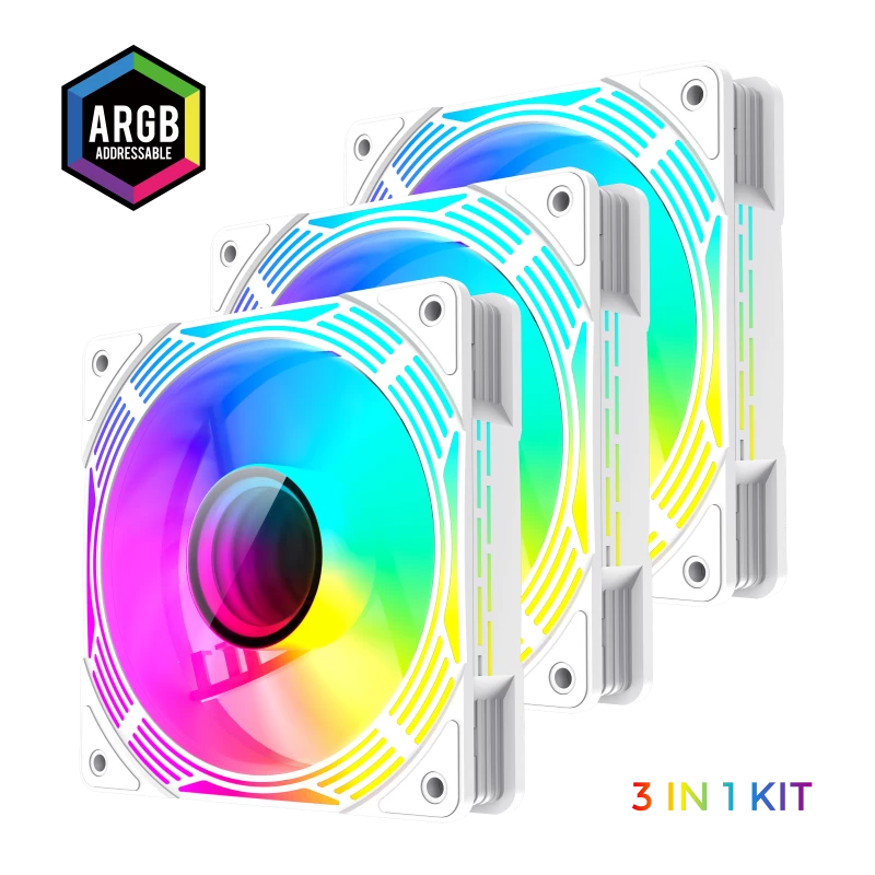 Gamemax | Case fan | KF300 BK | White