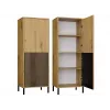 KAMARO 2DK SLIM/GŁ OAK ARTISAN DISPLAY CABINET