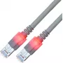 EasyLan saCon DualBoot LED-Patch Cable S/FTP Cat.6 0.5m Grey - Network - FTP