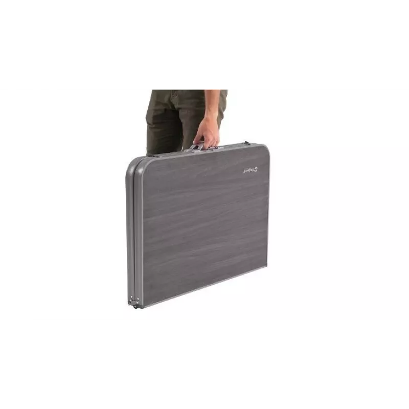 Outdoor table Outwell Coledale L — aluminium frame, resin top, 800×1200 mm, 8.4 kg, grey