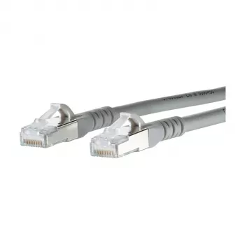 METZ CONNECT BTR - Patch-Cable - RJ-45 (M) - RJ-45 (M) - 2,0m - Shielded - CAT 6a - Halogen-Free - Grey (1308452033-E)