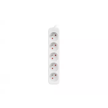 LANBERG PS0-05E-0150-W 1.5M White 5X 230V Lanter EXTENSION PL. CABLE FROM FULL COPPER