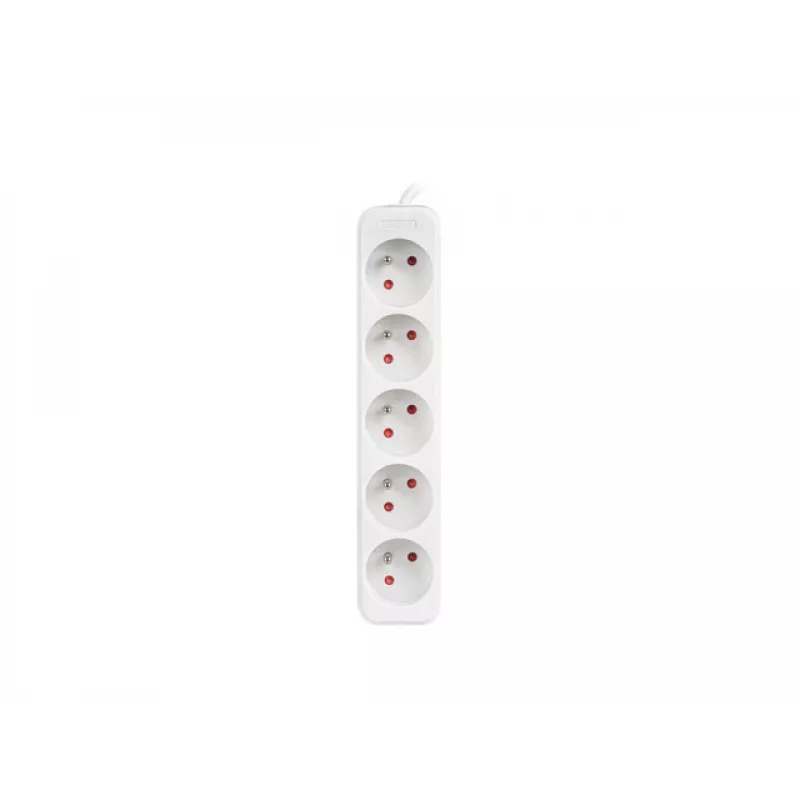 LANBERG PS0-05E-0150-W 1.5M White 5X 230V Lanter EXTENSION PL. CABLE FROM FULL COPPER
